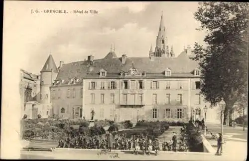 Ak Grenoble Isère, Hôtel de Ville,  Gebäude, Architektur, Stadtansicht