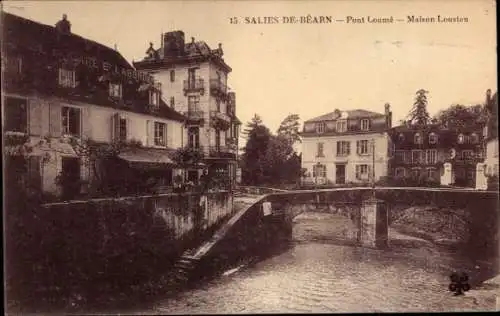 CPA Salies de Béarn Pyrénées Atlantiques, Pont Loumé, Mairon Loustau