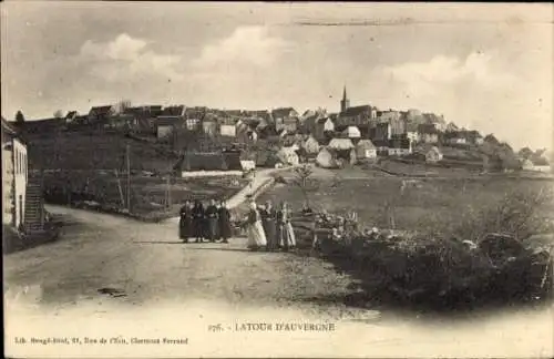 CPA La Tour d' Auvergne Puy de Dôme, vue générale