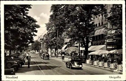 Ak Düsseldorf, Königsallee, Autos