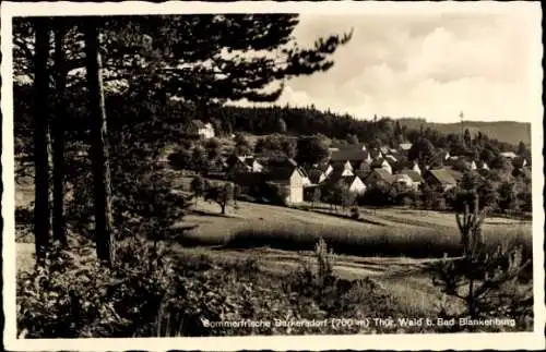 Ak Burkersdorf Saalfelder Höhe Saalfeld an der Saale Thüringen, Ortsansicht