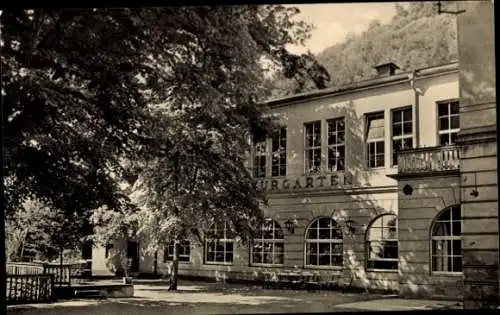 Ak Bad Kösen Naumburg an der Saale, HO Gaststätte Hotel Kurgarten