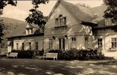 Ak Bad Berka in Thüringen, Volksheilbad   Architektur, Sommerlichteffekte