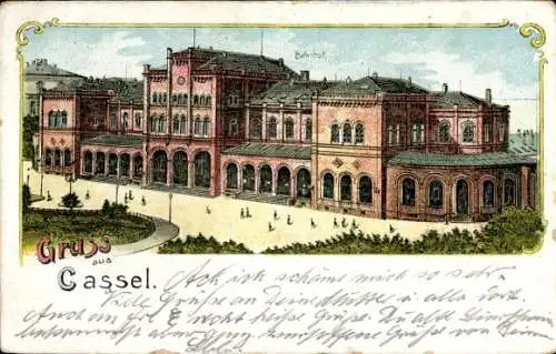 Litho Cassel Kassel in Hessen, Bahnhof