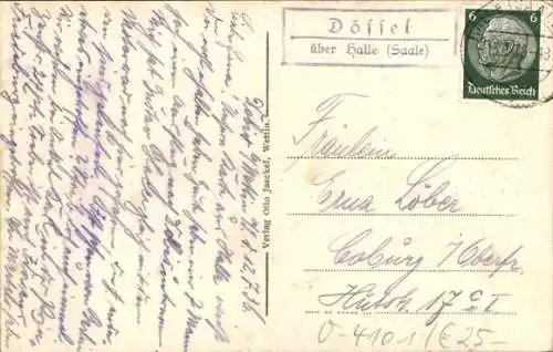 Ak Dobis Wettin-Löbejün Sachsen Anhalt, Landschaft, Häuser, Texte,  Ansicht