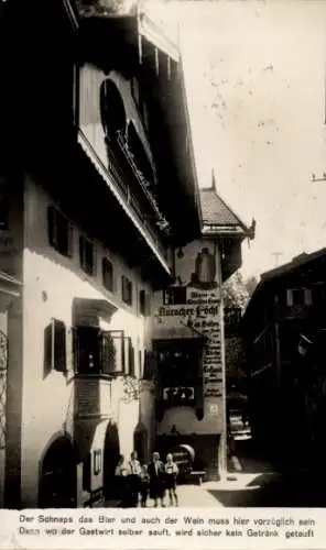Ak Kufstein in Tirol, Auracher Löchl, Gaststätten, Bier, Wein, Tirol, Gastwirt, Schnaps