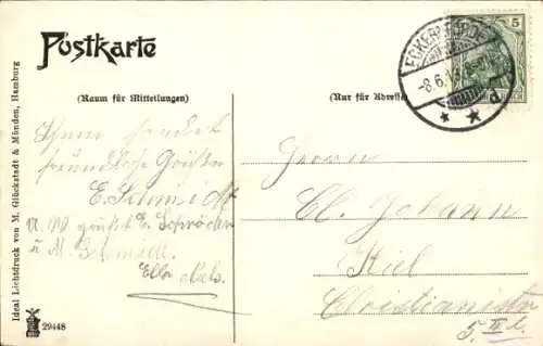 Ak Eckernförde in Schleswig Holstein, Seminar, Vorderansicht