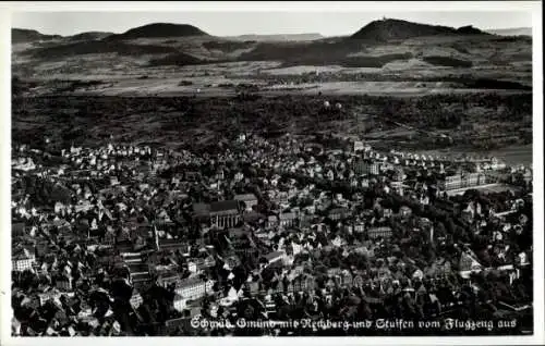 Ak Schwäbisch Gmünd in Württemberg, Fliegeraufnahme, Rechberg, Stuifen