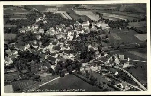 Ak Gröningen Satteldorf in Württemberg, Fliegeraufnahme