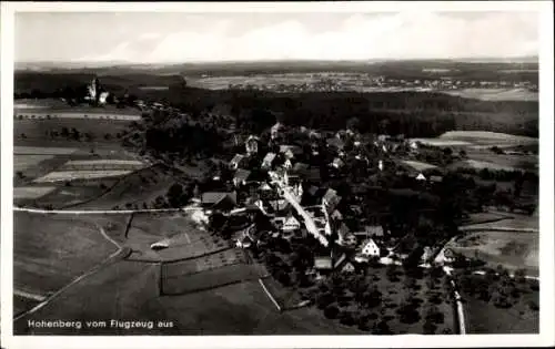 Ak Hohenberg in Niederösterreich, Luftaufnahme von  ländliche Umgebung,  von 1937