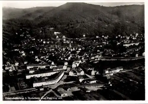 Ak Handschuhsheim Heidelberg am Neckar, Luftaufnahme