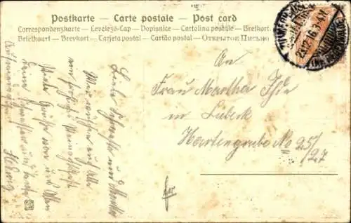 Ak Frohe Weihnachten, Tannenzweig