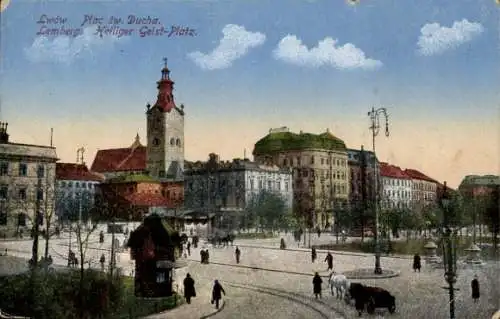 Ak Lwiw Lwów Lemberg Ukraine, Heiliger Geist-Platz
