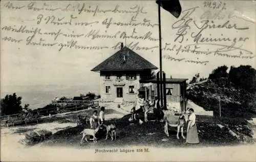 Ak Regensberg Kanton Zürich Schweiz, Hochwacht Lägern