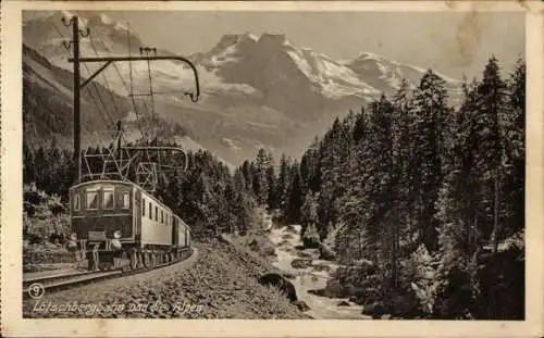 Ak Lötschbergbahn, Bern - Lötschberg - Simplon, Alpen