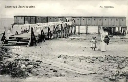 Ak Ostseebad Brunshaupten Kühlungsborn, Am Herrenbad