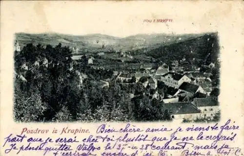 Ak Krapinske toplice Krapina Töplitz Kroatien, Gesamtansicht