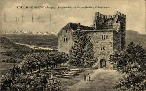 Ak Habsburg Kanton Aargau, Stammschloss des österreichischen Kaiserhauses