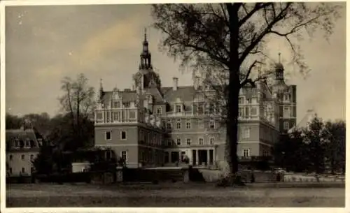 Foto Ak Bad Muskau in der Oberlausitz, Schloss
