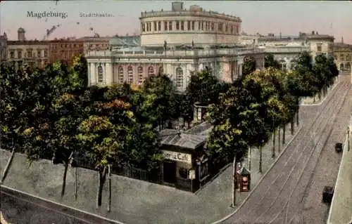 Ak Magdeburg an der Elbe, Stadttheater