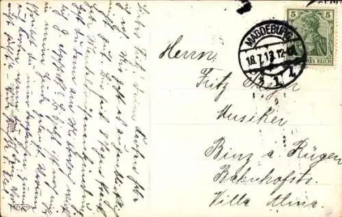 Ak Magdeburg an der Elbe, Stadttheater