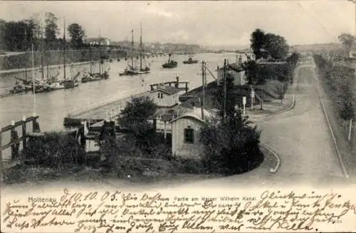 Ak Holtenau Kiel, Kaiser Wilhelm Kanal