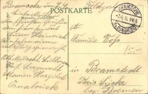 Ak Bramsche in Niedersachsen, Ledigenheim
