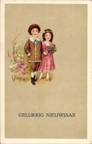 Ak Glückwunsch Neujahr, Kinder