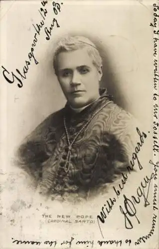 Ak Papst Pius X., Portrait