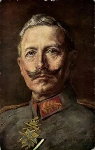 Künstler Ak Erich Gruner, Kaiser Wilhelm II., Portrait