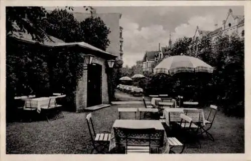 Ak Magdeburg an der Elbe, Freddrichs Gaststätten, Terrasse, Gr. Diesdorfer Str. 254