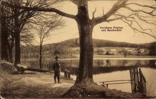Ak Putzkau in der Oberlausitz, Forsthaus, Buschmühle