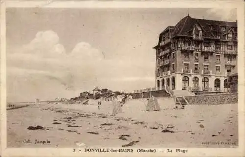 Ak Donville les Bains Manche, La Plage