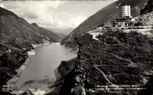 Ak Kaprun in Salzburg, Kitzsteinhorn, Berghags Moserboden 2044 m, Stausee Wasserfallboden, Limber