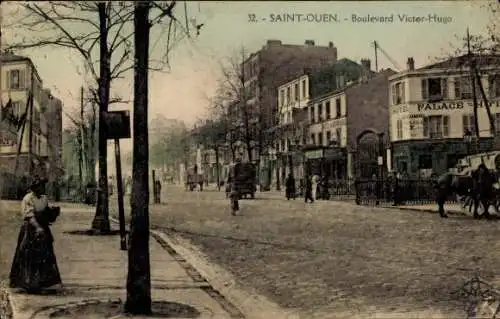 Ak Saint Ouen Seine Saint Denis, Boulevard Victor-Hugo