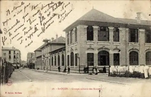Ak Saint Ouen Seine Saint Denis, Groupe scolaire des Rosiers