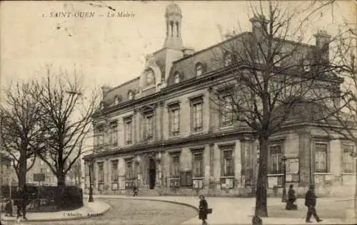 Ak Saint Ouen Seine Saint Denis, Rathaus
