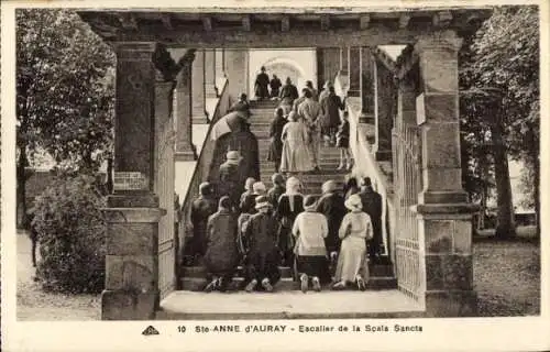CPA Sainte Anne Auray Morbihan, Escalier de la Scala Sancta