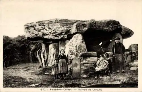 CPA Plouharnel Carnac Morbihan, Dolmen de Crucuno