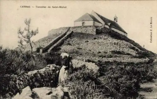 CPA Carnac Morbihan, Tumulus de Saint Michel