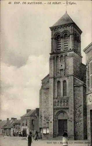 CPA Evron Mayenne, Le Ribay, Église