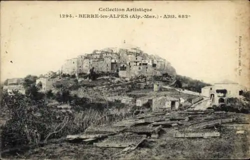 Ak Berre-les-Alpes Alpes Maritimes, Gesamtansicht