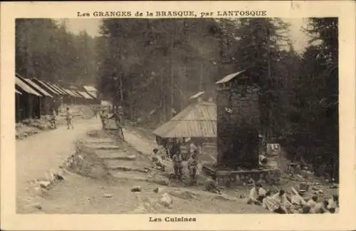 Ak Lantosque Alpes Maritimes, Les Granges de la Brasque, Cuisinen,  Fotografie, Gebirgslandschaft