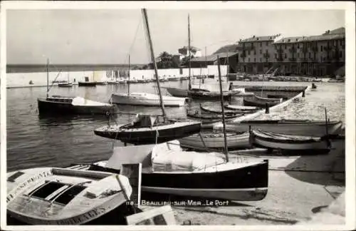 Ak Beaulieu sur Mer Alpes Maritimes, Port