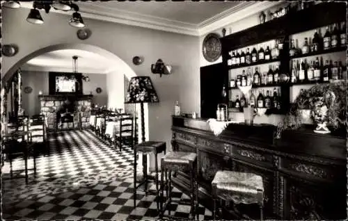 Ak Juan les Pins Alpes Maritimes, Hotel Residence du Fournel, Theke