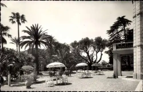 Ak Juan les Pins Alpes Maritimes, Hotel Residence du Fournel, Terrasse
