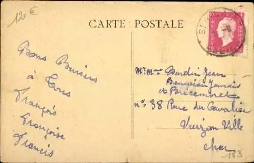 Ak Saint Hilaire Allier, Rue de la Poste