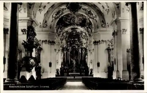 Ak Schäftlarn Oberbayern, Klosterkirche, Innenansicht