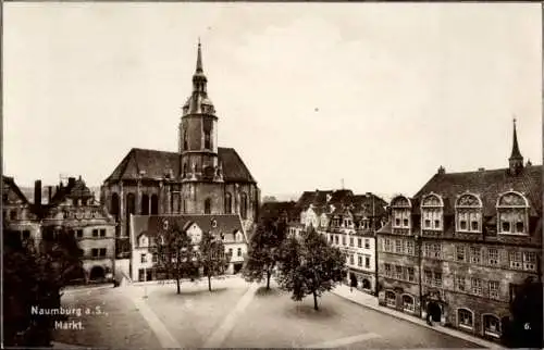 Ak Naumburg an der Saale, am Markt