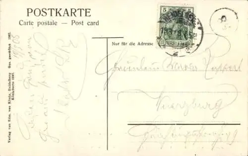 Ak Heidelberg am Neckar, das große Fass